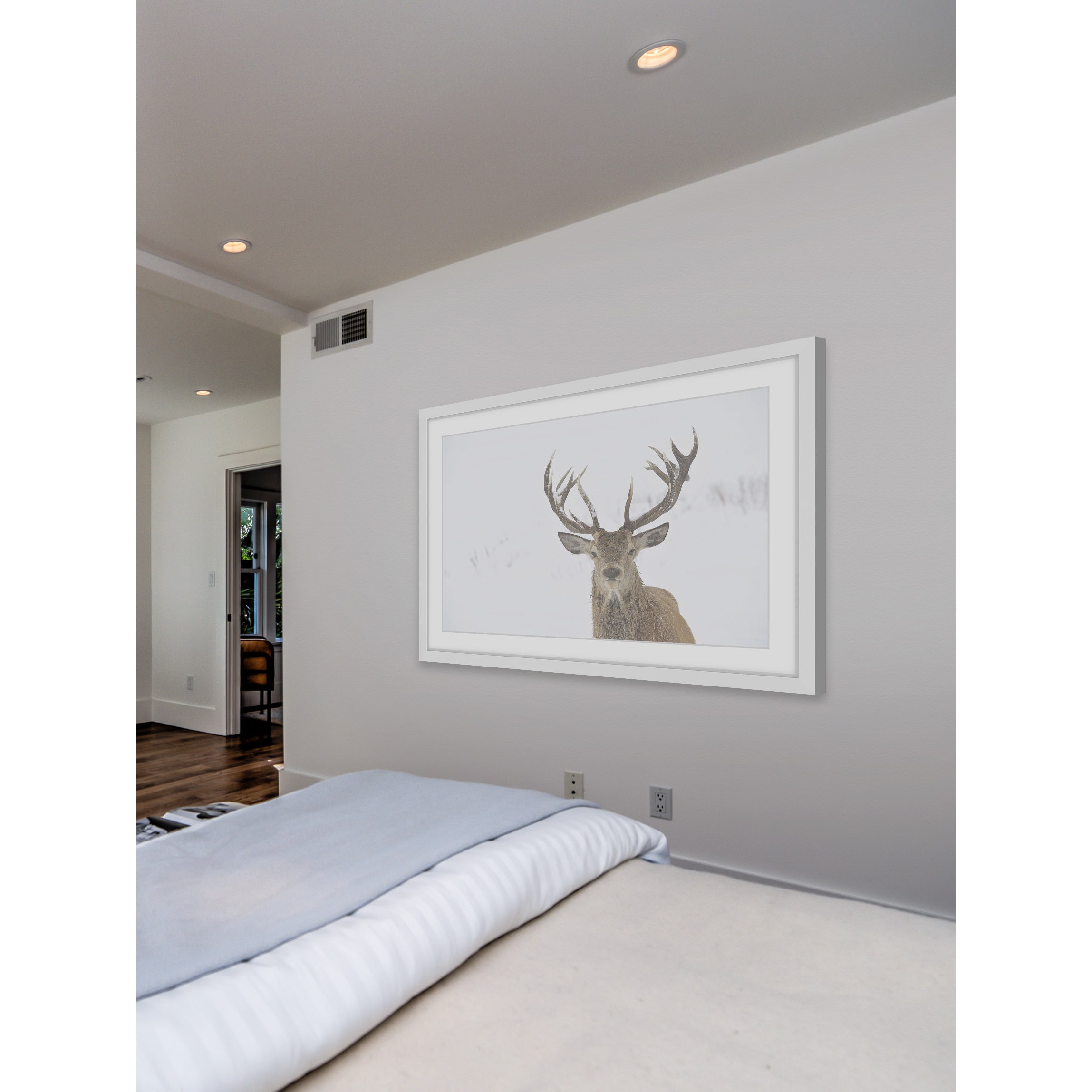 Marmont Hill "Buck Stare" Framed Painting Art Print