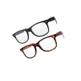thumbnail image 3 of grinderPUNCH Lot Valeur de 2 Paires Lunettes de Lecture Monture Écaille Lentille Transparente, +5,00 Unisexe, 3 of 5