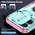 thumbnail image 4 of Funda para GANGXUN iPhone 16 - Soporte metálico, Función magnética, Verde, 4 of 5