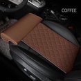 thumbnail image 2 of Leather Car Seat Extender Cushion Leg Support Pillow Knee Pad Long-Distance Driving Office Home Driver Protector Matblack, 2 of 4