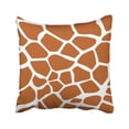 thumbnail image 1 of BOSDECO Brown Skin Giraffe Pattern Spots Animal Camouflage Cartoon Clip Detail Effect Pillowcase 18x18 inch, 1 of 1