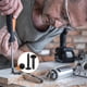 thumbnail image 5 of 100 tornillos para madera Phillips de cabeza plana de acero inoxidable 18-8 (A2) de 6 x 1/2 pulgada, con revestimiento negro y rosca completa., 5 of 5