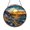 Acrylic 3.5 Inch, variant on Stained Glass Sunset Over Water Suncatcher, Coastal Bay Landscape Window Hanging Decor, Tranquil Ocean Scene Sun Catcher for Home Window