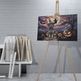 thumbnail image 4 of Spooky Halloween Night Witch Wirehaired Pointing Griffon Glowing Pumpkins Horizontal Matte Canvas Poster Dog Lover Wall Art Home Decor - 12015, 4 of 5