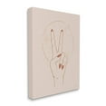 thumbnail image 2 of Stupell Industries Casual Peace Sign Hand Symbol Painted Nails Canvas Wall Art, 36 x 48, Design by Rachel Nieman, 2 of 5