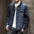 thumbnail image 4 of Chaquetas de mezclilla para hombre, abrigo de jeans ligeros de otoño para hombre, ropa de abrigo con botones a bordo al precio más bajo, entrega rápida, Corea G Casual, talla grande, 4 of 5
