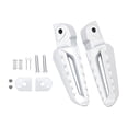 thumbnail image 3 of DYNWAVECA 2 Pcs Repose-Pieds Pliants pour Moto, Pédales de Remplacement Blanches, 3 of 9