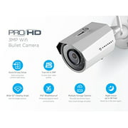Amcrest ProHD Outdoor 3-Megapixel (2304 x 1296P) WiFi Wireless IP Security Bullet Camera - IP67 Weatherproof, 3MP (1080P/1296P), IP3M-943W (White) (Renewed)