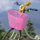 thumbnail image 1 of Cesta para bicicleta, cesta para bicicleta de montaña, accesorios de ciclismo, portabicicletas para niños, cesta de almacenamiento de viaje de fácil Rosa, 1 of 8