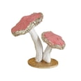thumbnail image 1 of Decoración de mesa navideña Estatua de espuma Macarena 2 hongos rosados, 1 of 8