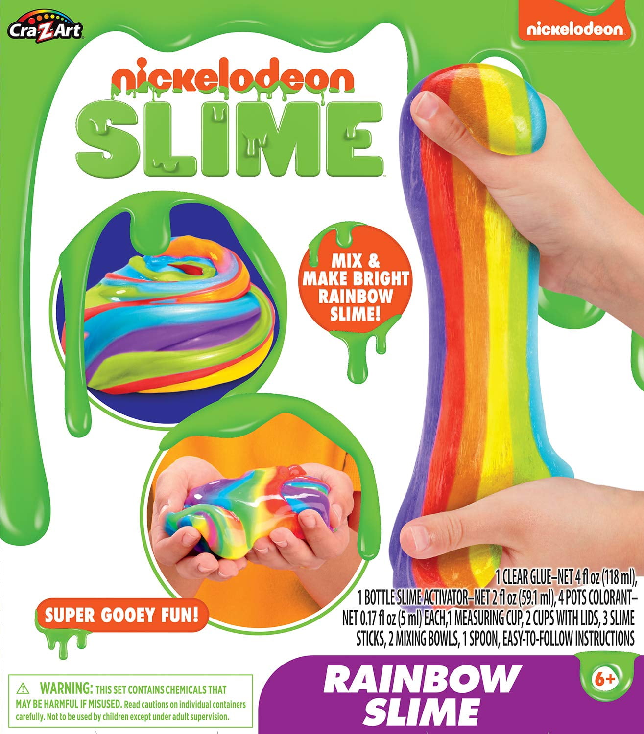 images Rainbow Slime Images cra z art nick rainbow slime medium box kit walmart com