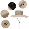 thumbnail image 4 of Riforla Couple Outdoor Sports Large Brim Fishing Hat Men and Women Sunscreen Sun Hat Hiking Mountaineering Fisherman Hat Bucket Hats Army Green, 4 of 7