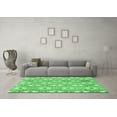 thumbnail image 3 of Ahgly Company Indoor Round Abstract Emerald Green Modern Area Rugs, 3' Round, 3 of 4