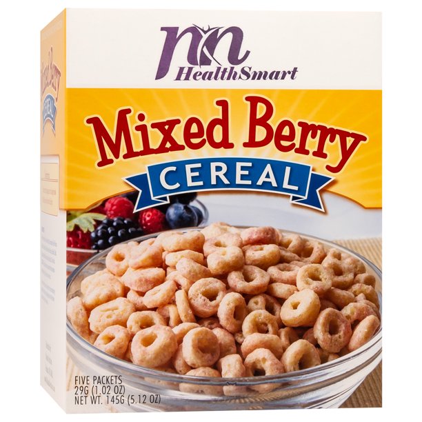 Gluten Free Cereal With Low Sugar HealthSmart High Protein Mixed Berry Cereal, 14g Protein, Low Calorie