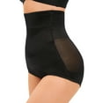 thumbnail image 2 of LELINTA Women's Butt Lifter Shaper Panties Tummy Control High Waisted Shapewear Shorts Waist Trainer Hip Enhancer BoyShort, Size S-2XL Black/Apricot, 2 of 8