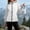 Gray, variant on Skinny Wind Breaker Jacket Womens Windproof Fall Rain Zip Up Coats for Women Long Sleeve Hooded Color Block Outerwear Gray L