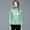 thumbnail image 6 of Womens Winter Thin And Light Down Casual Down Slim Quilted Jacket Coat, 6 of 6