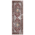 thumbnail image 3 of Yesfashion Carpets Area Rugs Washable 1150gsm Chenille B Wash Back Folding Printed carpet-Persia Red hue 2*6ft, 3 of 7