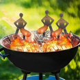 thumbnail image 5 of Bbq Sausage Grill Rack, 4-piece Stainless Steel Hot Dog Cooking Tools For Outdoor Grilling Accessories Set, 5 of 5