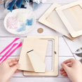 3 Sets Moon Star Themed Picture Frame Painting Craft Kit Unfinished