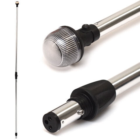 Attwood Boat Folding Stern Light 5340-72TI | All Round White 72 Inch