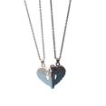 thumbnail image 2 of SmartBy 1 Set Matching Angel Couple Necklaces Magnetic Heart Angel Pendant Necklaces Romantic Love Heart Necklaces for Couples Anniversary Valentine's Day Gift, 2 of 7
