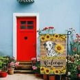 thumbnail image 2 of Havanese Sunflower Garden Flag Watercolor Dog Welcome Spring Summer Wooden Print Flag Banner Outside Yard Decor 12.5X18 Inch Double Side, 2 of 6