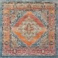 thumbnail image 3 of Unique Loom Isabella Collection Area Rug - Rossellini (7' 10" Square Rust Red/Beige), 3 of 9