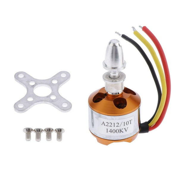 Motor sin escobillas Hugo A2212 1400KV para RC Aircraft Quadcopter 27,8 x 27 mm