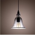 thumbnail image 1 of HSHDLDF RDLK 40W Pendent Light with Bell Desgined Glass Shade (Cord/Chain Adjustable), 1 of 3