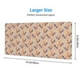 thumbnail image 3 of Pofeuu Roosters In Floral Print Desk Mat for Keyboard and Mouse，Computer Desk Matt for Desktop，Large Mouse Pad for Desk，Desk Pads on Top of Desks 12x31.5in, 3 of 8