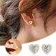 thumbnail image 1 of Par de damas amor moda diamante perla aretes joyería Wmkox8yi  sjalhkljlk587, 1 of 4