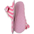 thumbnail image 3 of Summer Girl ladies slippers size 6 - 9 Stripe Cotton kawaii slippers Slides (7-8, Rose), 3 of 4