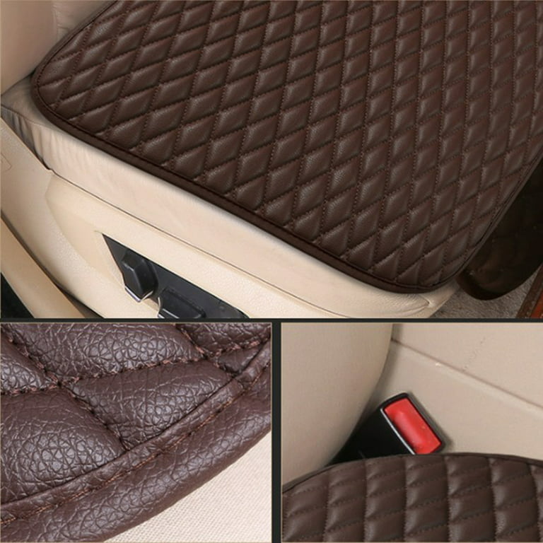 PinShang Universal Car Seat Cover PU Leather Cushions Organizer Auto Front  Back Seats Covers Protector Mat 