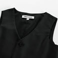 thumbnail image 2 of GRACE KARIN Boys 3 Button Formal Suit Vest with Tie, 2 of 11