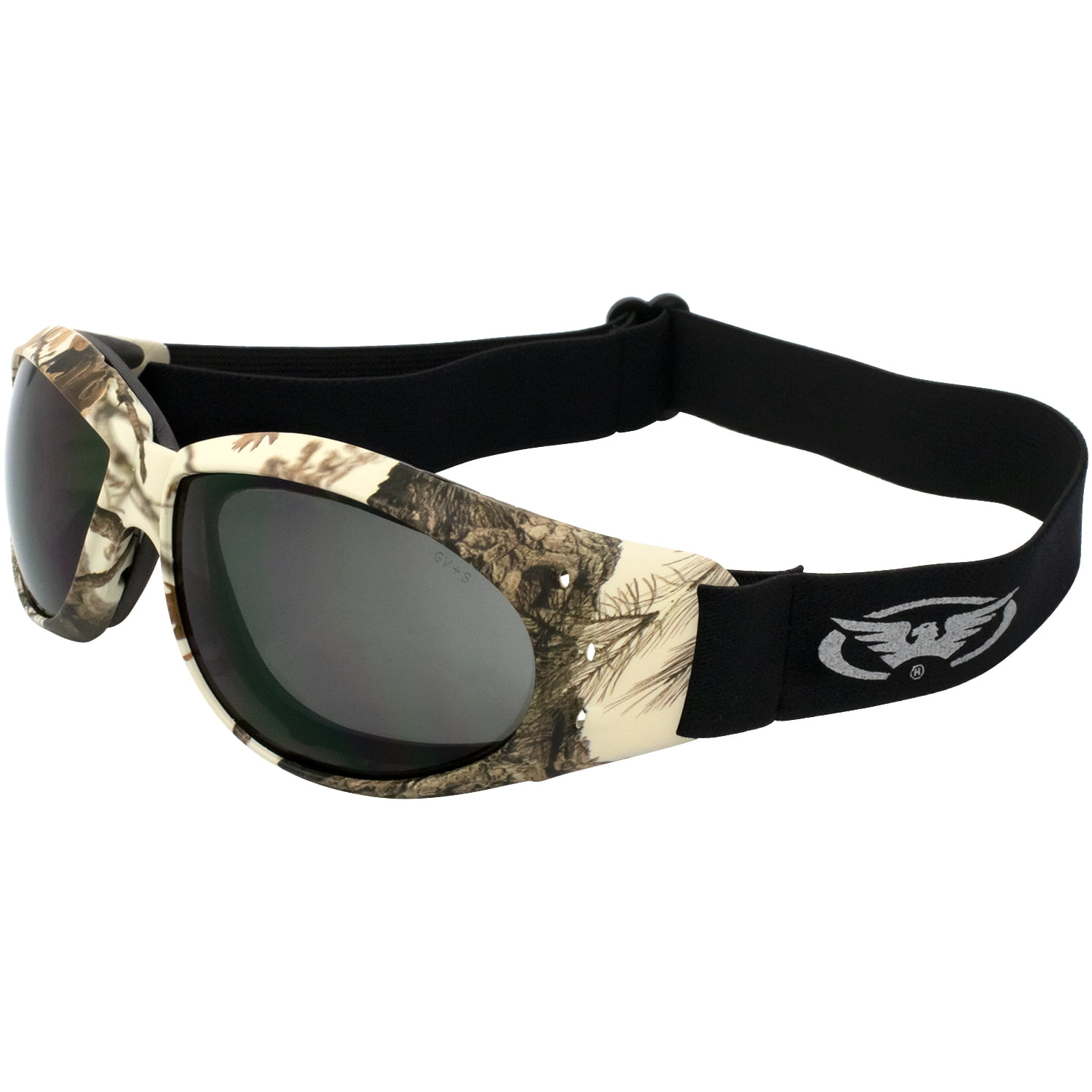 Global Vision Eliminator Z 88 Padded Riding Goggles Pine Camo with Clear Lenses 