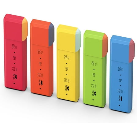 Mr. Pen- 0.5 Millimeter Lead Refills for Mechanical Pencils, HB, 5 Pack, 500 PCS, 0.5 Lead Refill