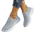 thumbnail image 4 of LTTVQM Orthopedic Sneakers for Women Slip on Arch Support Diabetes Foam Mesh Breathable Walking Shoes Anti-Skid Soft Outdoor Shoes Light Gray 38(US-7), 4 of 5