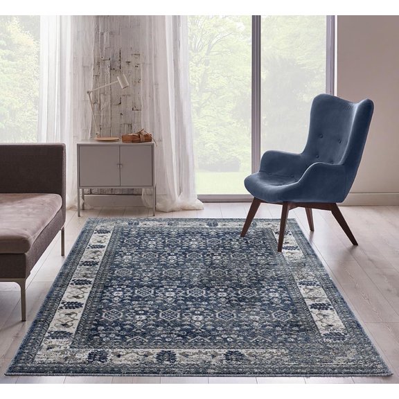Luxe Weavers Taba Collection Area Rug 7081 Blue 8x10