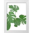 thumbnail image 1 of Artographie Studio 11x14 White Modern Wood Framed Museum Art Print Titled - Monstera Green 02, 1 of 4