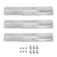 thumbnail image 1 of Ensemble de Remplacement de Plaque Chauffante Réglable en Acier Inoxydable pour Barbecue au Gaz, Kit d'Accessoires de Cuisson Extérieure pour Cuisine 3 Pcs, 1 of 7