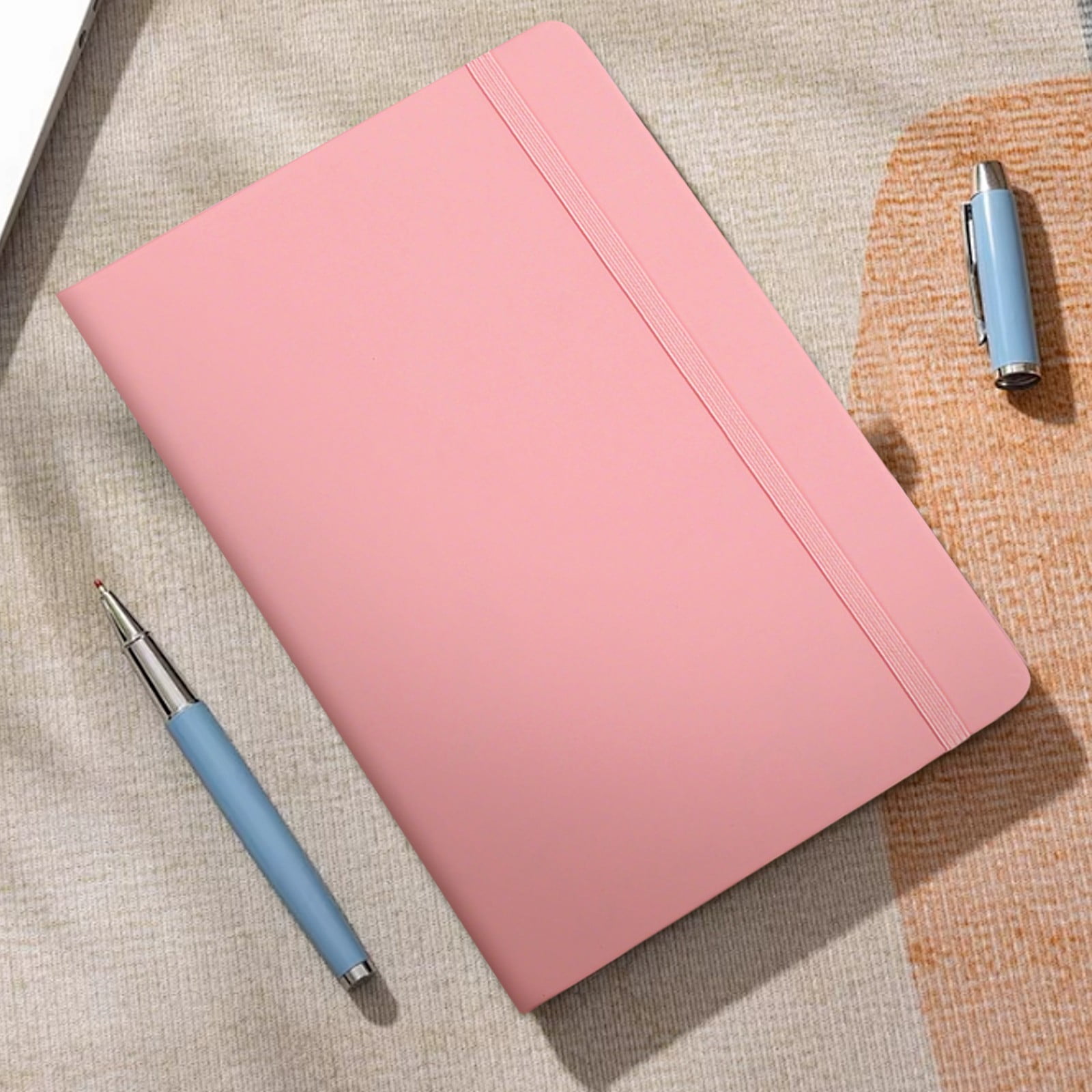 MOQIN Blank Journal Notebook A5:260 Pages and A6:192 Pages Thick Sketch Book for Women Men Hardcover Leather Unlined Journaling for Work Notebooks