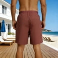 thumbnail image 3 of Yievot Mens Casual Shorts 7 Inch Inseam Cotton Shorts Elastic Waist Drawstring Summer Beach Shorts, 3 of 7
