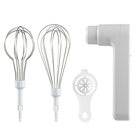 

MCat 1 Set Electric Egg Blender Three Gears Speed Adjustment Stainless Portable Labor-saving Baking Non-stick USB Rechargeable Automatic Egg Whisk Kitchen Tools