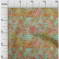 thumbnail image 2 of oneOone Cotton Poplin Twill Yellow Fabric Leaves Quilting Supplies Print Sewing Fabric By The Yard 56 Inch Wide, 2 of 6