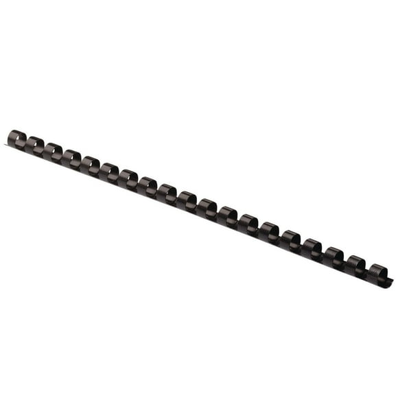 Plastic Combs - 3/8", 55 sheets, Black, 25 pack