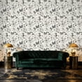 thumbnail image 3 of Peel and Stick Wallpaper Black White Butterfly Floral Leaves Watercolor Touches Wall Mural 23.6in x 9.8ft Self Adhesive Removable Wall Paper Renter Friendly Wallpaper for Nursery Bedroom Cabinets, 3 of 8