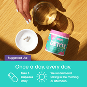 Obvi 30 Day Collagen Detox, All Natural Complete Gut Cleanse, 90 Capsules (30 Servings)