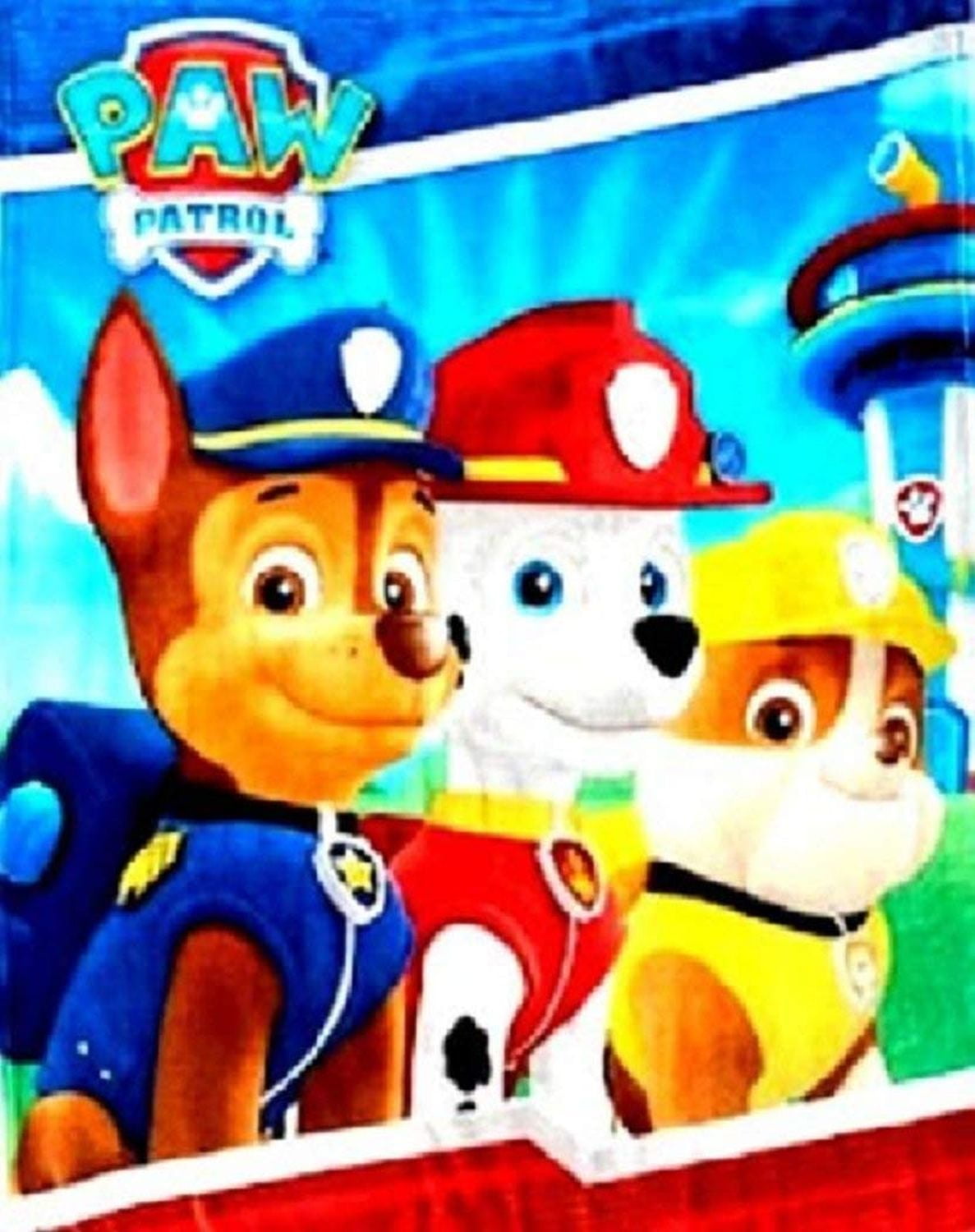 Paw Patrol 'Spy' Coral Panel Fleece Blanket Throw ...