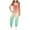 ZB-Orange, variant on Girl's Jumpsuits Casual V Neck Spaghetti Strap Jumpers Trendy Color Block Harem Long Overalls Loose Fit Jumpsuits with Pocket
